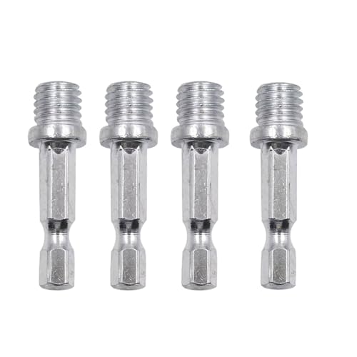 4Pcs Power Tools Zubehör Umwandlung Hebel Hand Elektrische Bohrer Polierer Polieren Rad Umwandlung Stange M6 M8 M10 M14(M10 Hexagon) von XUKQCVYC