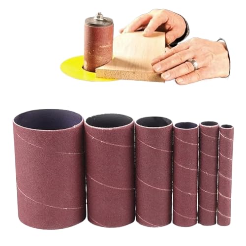 6er-Pack Spindelschleifhülsen For Oszillierende Schleifmaschinen, Schleifpapiertrommel Mit 80er- Und 120er-Körnung, For Polierscheiben Zur Metall- Und Holzbearbeitung(120 Grit) von XUKQCVYC