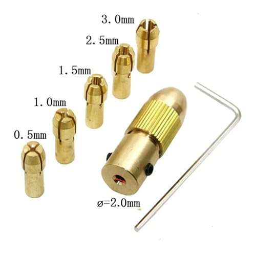 7 Teile/satz 2,0/2,35/3,17mm Messing Kompatibel For Dremel Collet Mini Bohrfutter For Elektrische Motor Welle Bohrer Bit Werkzeug Bohrfutter Adapter(2mm 7pcs) von XUKQCVYC