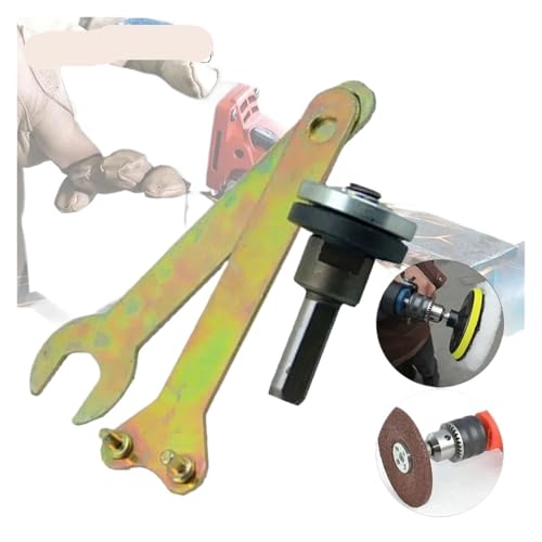 M10 Elektrische Bohrer Konverter Spindel Adapter Poliert Pleuel Hand Werkzeug Mit Flansch Mutter + Schlüssel Holz Metall Winkel Grinder(5pcs black rod) von XUKQCVYC