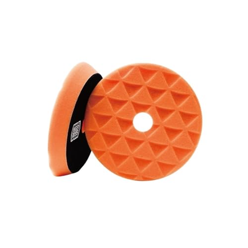 Polierpads, 5 Zoll 125 Mm Orbital-Puffer-Polierpads, Schaumstoff-Polierpad 5 Körnungen Von Grob Bis Fein for Polieren Und Wachsen(1pc Orange Light) von XUKQCVYC