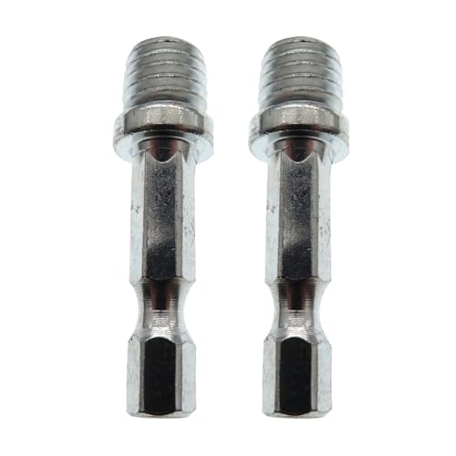 Sechskant-Pleueladapter, Handbohrmaschine For Polierer, Bohrfutter M10 M14, Pleuelstange, Zubehör For Elektrowerkzeuge(M10 2pcs) von XUKQCVYC