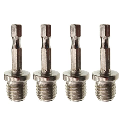 Sechskant-Pleueladapter, Handbohrmaschine For Polierer, Bohrfutter M10 M14, Pleuelstange, Zubehör For Elektrowerkzeuge(M14 4pcs) von XUKQCVYC