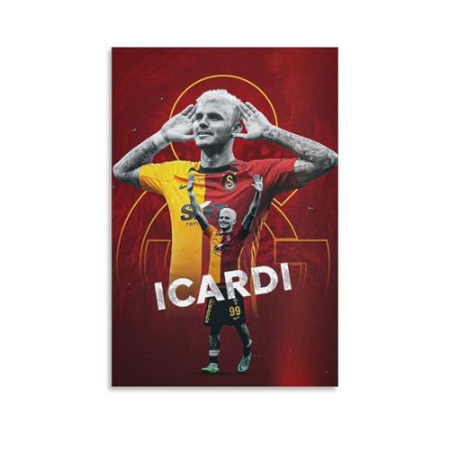 XULLONG Mauro Icardi Fußball-Star-Kunst-Poster, Leinwand, Wandkunst, dekoratives Schlafzimmer, modernes Zuhause, 40 x 60 cm XULLONG Mauro Icardi Fußball-Star-Kunst-Poster, Leinwand, Wandkunst, dekoratives Schlafzimmer, modernes Zuhause, 40 x 60 cm von XULLONG
