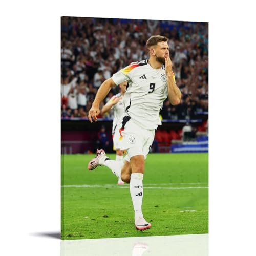 XULLONG Niclas Fullkrug Fußballstar-Poster, Bild, Druck, Leinwand, Wandfarbe, Kunst, Dekoration, moderne Wohnkunstwerke, Idee, 30 x 45 cm XULLONG Niclas Fullkrug Fußballstar-Poster, Bild, Druck, Leinwand, Wandfarbe, Kunst, Dekoration, moderne Wohnkunstwerke, Idee, 30 x 45 cm von XULLONG