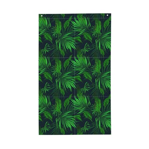 Grüne tropische Pflanzen-Druck, vertikale Gartenflagge, einseitiger Druck, Hofflagge, Tag, Außenbereich, Hof, Party-Dekoration Grüne tropische Pflanzen-Druck, vertikale Gartenflagge, einseitiger Druck, Hofflagge, Tag, Außenbereich, Hof, Party-Dekoration von XULLZH
