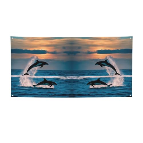 Lustiges Tier-Delfin-Druck-Banner für drinnen und draußen, Hintergrund-Banner, Requisiten, Hip-Hop-Event-Themenschild, Dekorationen Lustiges Tier-Delfin-Druck-Banner für drinnen und draußen, Hintergrund-Banner, Requisiten, Hip-Hop-Event-Themenschild, Dekorationen von XULLZH