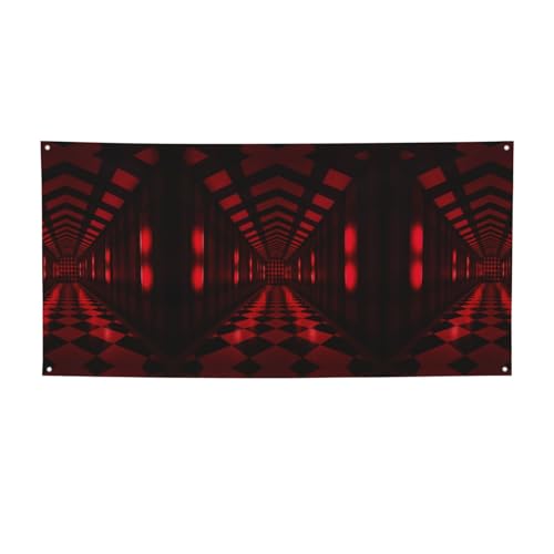 Plaid-Banner für drinnen und draußen, Hintergrund-Banner, Requisiten, Hip-Hop-Event-Themenschild, Dekorationen von XULLZH