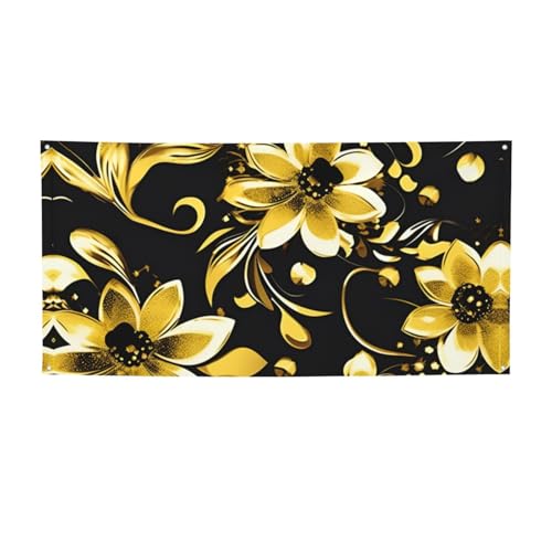 Schwarz-goldene Blumen-Druck-Banner für drinnen und draußen, Hintergrund-Banner, Requisiten, Hip-Hop-Event-Themenschild, Dekorationen Schwarz-goldene Blumen-Druck-Banner für drinnen und draußen, Hintergrund-Banner, Requisiten, Hip-Hop-Event-Themenschild, Dekorationen von XULLZH