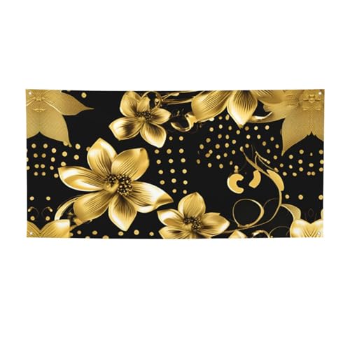 Schwarz-goldene Blumen-Druck-Banner für drinnen und draußen, Hintergrund-Banner, Requisiten, Hip-Hop-Event-Themenschild, Dekorationen Schwarz-goldene Blumen-Druck-Banner für drinnen und draußen, Hintergrund-Banner, Requisiten, Hip-Hop-Event-Themenschild, Dekorationen von XULLZH