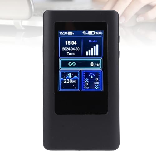 XUMIUZIY 5G Tragbarer WiFi Router, Mobiler Hotspot mit Anzeigebildschirm, 2,4 GHz und 5 GHz Band 1200 Mbit/S, 4200 mAh SIM Kartensteckplatz, Bis zu 16 Geräte für Reisen, Zuhause, XUMIUZIY 5G Tragbarer WiFi Router, Mobiler Hotspot mit Anzeigebildschirm, 2,4 GHz und 5 GHz Band 1200 Mbit/S, 4200 mAh SIM Kartensteckplatz, Bis zu 16 Geräte für Reisen, Zuhause, von XUMIUZIY