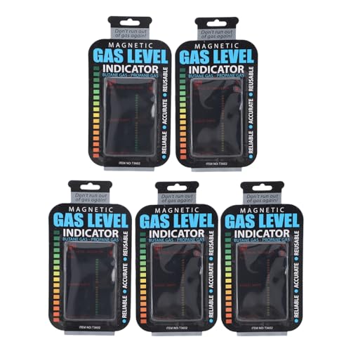 XUMIUZIY Gasspiegel -Indikator, 5pcs Magnetische Propan -Tank Pegel Anzeige Genauer Tragbares Einfaches Betriebstier für die Reise von XUMIUZIY