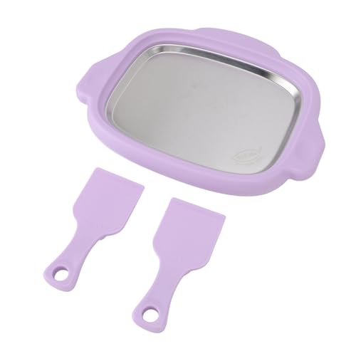 XUMIUZIY Hersteller von Gebratenem Reisjoghurt, Feine Erosionswiderstandsfunktionalität Eis Jarnmaschine Eisuniform 2 Schaufel, um Kalte Getränke zu Machen (PURPLE) von XUMIUZIY