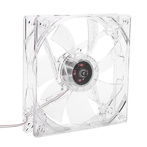 XUMIUZIY PC -Computer -CPU Kühlventilator, Farbenfrohe LED LED CPU Kühlventilator, Öldichtungstrager Transparent für PC Computer von XUMIUZIY