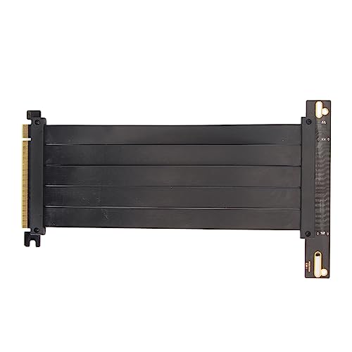 XUMIUZIY PCIE 4.0 X16 Riser -Kabel, 90 Grad Rechtwinkelabschützter Hochgeschwindigkeits -GPU -Verlängerungskabel, Flexibles PCI Express X16 Extender -Kabel für Grafikkarten (30cm) von XUMIUZIY