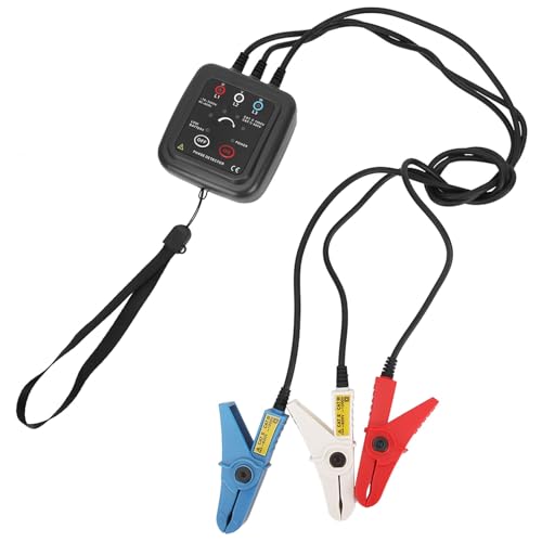 XUMIUZIY Phasensequenzmessgerät, Phasendetektor Vom Klemme Vom Typ Phasensequenzdetektion Live-Linienprüfung Bequem von XUMIUZIY