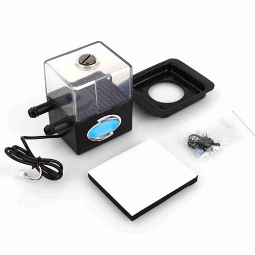 XUMIUZIY SC 300T DC 12V Ultra Leise Wasserkühlpumpe, Wassergekühlte SC 300T Computergesteuerte Leise Umwälzpumpe für PC CPU Flüssigkeitskühlung, Unterstützt Geschwindigkeitstestfunktion von XUMIUZIY