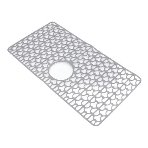 XUMIUZIY Spülbecken Teppich, Fester Schutz Silikon Waschbecken Teppich Leicht Wasserdichte Reinigung für die Theke (GREY) von XUMIUZIY