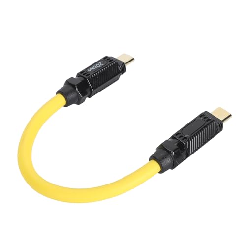 XUMIUZIY Typ -C -Ladungskabel, Unterstützen Sie PD3.1 140 W Permanent Kabel Typ 20 GB/S Fast HD Lading 8K 60 Hz für Computer (Männlich bis männlich, 0,2 m/0,7 Fuß gerade) von XUMIUZIY