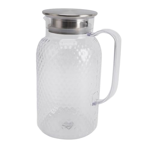 XUMIUZIY Wasserkrug, Hitzebeständiges Klares Acryl und Eisengärtenkaltes Wasserkocher Sicher und Zuverlässig mit Deckel für Limonade (Stil 3) von XUMIUZIY