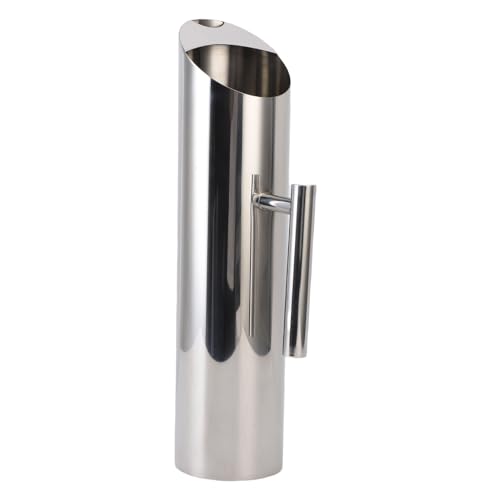 XUMIUZIY Wasserkrug, Metallkrug 304 Edelstahlverschüttungssicher mit Griff für Tee (SILVER) von XUMIUZIY