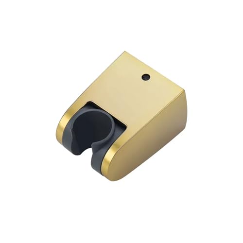 XUMKFJRE Duschhalterung ABS Feste Einstellbare Handbrause Halter Halterung Wand Bad Zubehör Sprayer Halter FüR Haus(Brushed Gold) von XUMKFJRE