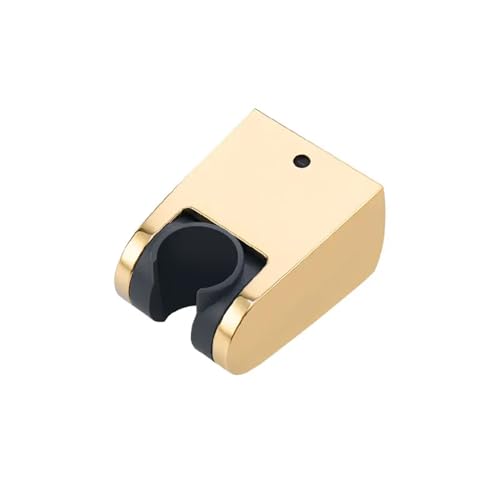 XUMKFJRE Duschhalterung ABS Feste Einstellbare Handbrause Halter Halterung Wand Bad Zubehör Sprayer Halter FüR Haus(Golden) von XUMKFJRE
