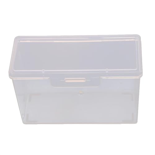 XUMKFJRE Tragbare Aufbewahrungsbox Reise Transparent Wattestäbchenhalter Fall Schmuck Organizer Staubdicht Container Zubehör(L) von XUMKFJRE