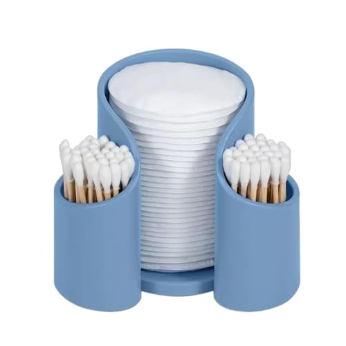 XUMKFJRE Wattepad-QTips-Halter, Badezimmerbecher, Zahnseidenspender, Aufbewahrungs-Organizer for Pappbecher(Blue) von XUMKFJRE