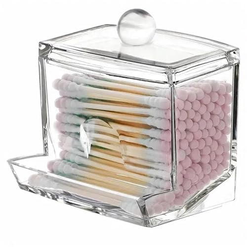 XUMKFJRE Wattestäbchen Ball Aufbewahrungsbox mit Deckel Große Kapazität Badezimmer Transparent Container Jar Dispenser von XUMKFJRE