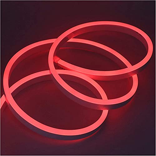 XUNATA 12m Neon LED Streifen Rot, 220V 2835 120leds/m IP65 Wasserdichte, Diffusion Flex LED Schlauch für Heim DIY Festival Dekoration von XUNATA