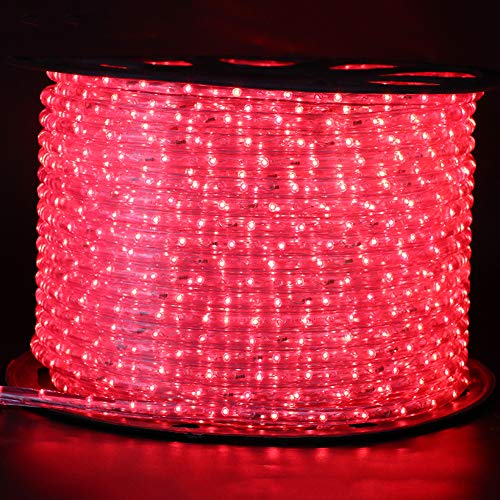 XUNATA 220V-240V LED Lichterschlauch Licht Leiste 36LEDs/m IP65 Wasserdicht Schlauch Seil Lichter für Innen Außen Garten Party Weihnachten Deko（Rot，6M von XUNATA