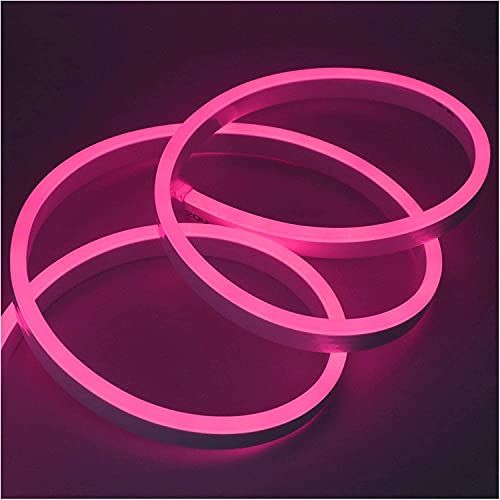 XUNATA 2m Neon LED Streifen Rosa, 220V 2835 120leds/m IP65 Wasserdichte, Diffusion Flex LED Schlauch für Heim DIY Festival Dekoration von XUNATA