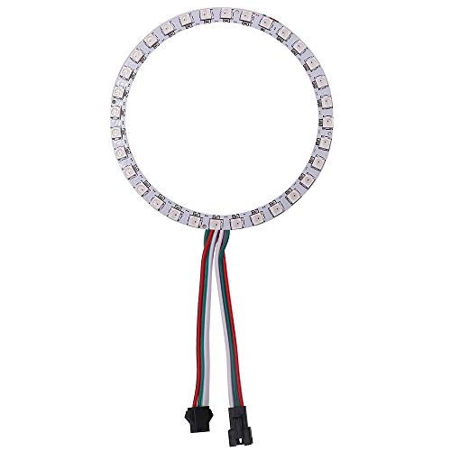 XUNATA LED Ring WS2812B WS2812 5050 RGB Ringleuchte Individuell Adressierbaren EinzelnVolltraumfarbe DC5V (1pc 32 LEDs/Ring) von XUNATA
