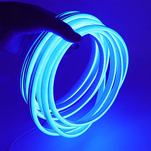 XUNATA Neon LED Strip Streifen, 12V 2835 120leds/m Diffusion Flex LED Lichtband Schlauch (Blau,3M von XUNATA