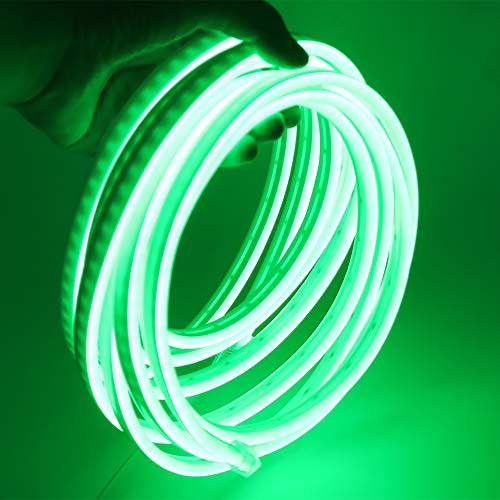 XUNATA Neon LED Strip Streifen, 12V 2835 120leds/m Diffusion Flex LED Lichtband Schlauch (Grün,0.5M von XUNATA