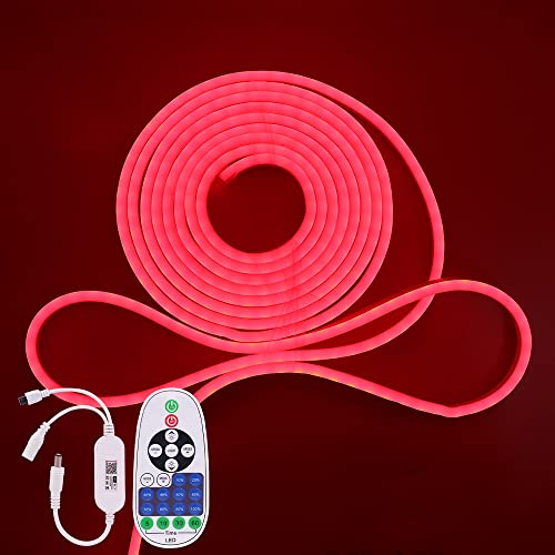 XUNATA WiFi Neon LED Streifen, 12V 5M Rot Wasserdicht Diffusion Neon Flex LED Lichtband Lichtschlauch, Smart App Control, Musiksync, mit Fernbedienung, Kompatibel mit Alexa Google Assistant XUNATA WiFi Neon LED Streifen, 12V 5M Rot Wasserdicht Diffusion Neon Flex LED Lichtband Lichtschlauch, Smart App Control, Musiksync, mit Fernbedienung, Kompatibel mit Alexa Google Assistant von XUNATA
