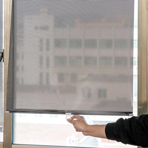 Sonnenschutz Rollos Verdunkelungsrollo mit Saugnäpfen, Temporäre Jalousien Einstellbar Tragbares Rollo, Fensterrollo Rollo für Auto Zuhause, Ohne Bohren von XUNFAKE
