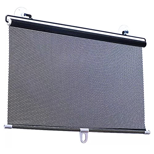 XUNFAKE Saugnapf Privacy Fensterjalousien,Saugnapf Seitenzug Springrollos für Fenster ohne Bohren,Sonnenschutz Verdunkelungsjalousien mit Wärmedämmung und,Auto Vorhänge (W50xH125cm/19.7x49.2in) von XUNFAKE