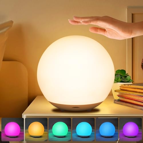 Nachttischlampe Touch Dimmbar mit,Nachtlicht Kinder,LED Nachttischlampe Touch Dimmbar,USB Aufladbar,RGB Farbwechsel Mode & Timing,1-Stunden-Timer fur Schlafzimmer/Wohnzimmer/Kinder/Erwachsene Nachttischlampe Touch Dimmbar mit,Nachtlicht Kinder,LED Nachttischlampe Touch Dimmbar,USB Aufladbar,RGB Farbwechsel Mode & Timing,1-Stunden-Timer fur Schlafzimmer/Wohnzimmer/Kinder/Erwachsene von XUNIVERS
