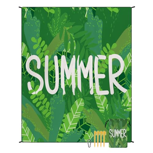 XUNPENG Stranddecke Sanddicht wasserdicht Winddicht, geeignet für Picknicks im Freien, Zelt Camping, Camping Matten / 86,6 * 70,8 in (STD-001-19) von XUNPENG