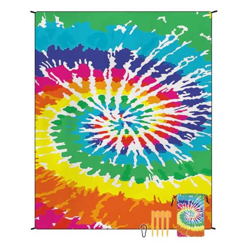 XUNPENG Stranddecke Sanddicht wasserdicht Winddicht, geeignet für Picknicks im Freien, Zelt Camping, Camping Matten / 86,6 * 70,8 in (STD-001-8) von XUNPENG