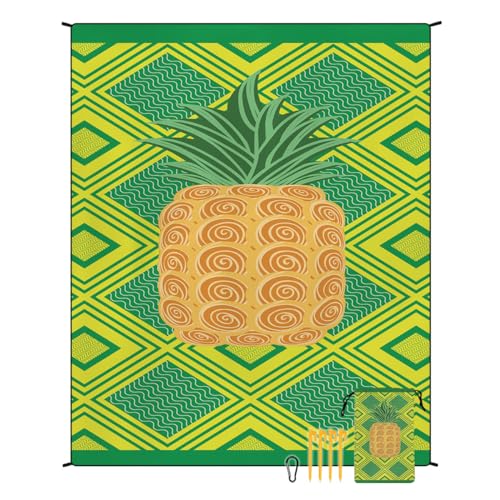 XUNPENG Stranddecke Sanddicht wasserdicht Winddicht, geeignet für Picknicks im Freien, Zelt Camping, Camping Matten / 86,6 * 70,8 in / 2 PCS (STD-001-2) von XUNPENG