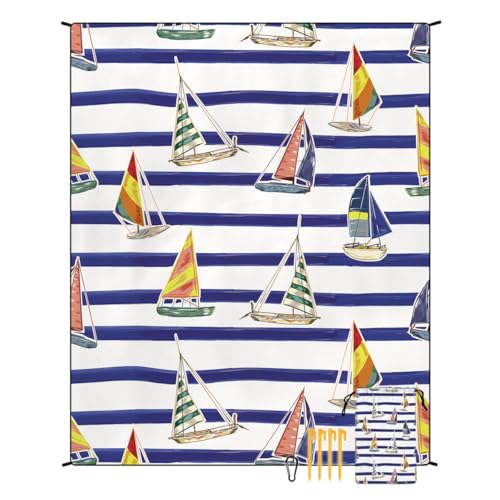 XUNPENG Stranddecke Sanddicht wasserdicht Winddicht, geeignet für Picknicks im Freien, Zelt Camping, Camping Matten / 86,6 * 70,8 in / 2 PCS (STD-001-24) von XUNPENG