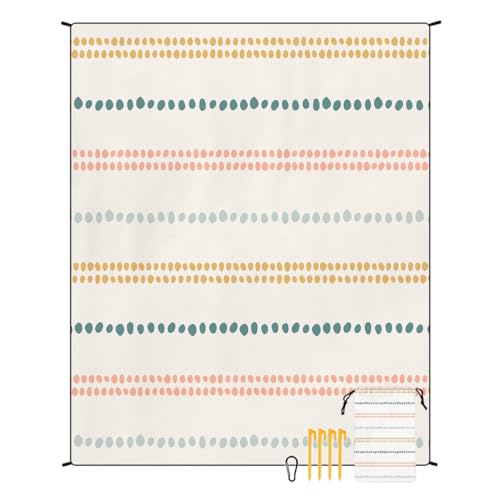 XUNPENG Stranddecke Sanddicht wasserdicht Winddicht, geeignet für Picknicks im Freien, Zelt Camping, Camping Matten / 86,6 * 70,8 in / 2 PCS (STD-001-32) von XUNPENG