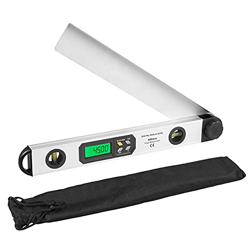 XUNTOP Digital Winkelmesser 0~225° 400mm LCD Winkelmessgerät mit Verriegelungsknopf, Automatische Abschaltfunktion, Messgerät Angle Measurement Tool für Holzarbeiter DIY von XUNTOP