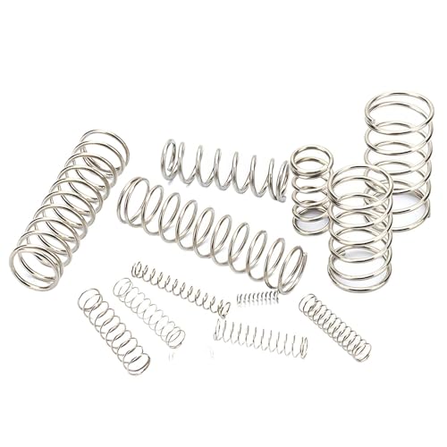 10 Stück 304ss Druckfedern, 0,2–0,4 mm Drahtdurchmesser, 1,5–12 mm Außendurchmesser, 5–305 mm Länge(0.4x10x50mm) von XUPBEHJO