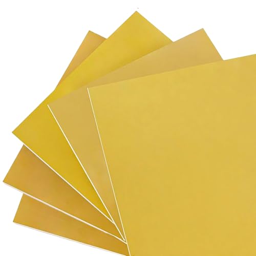 3240 Epoxid-Isolierplatte – 5 Stück 100 x 200 mm Hochtemperatur-Glasfaserplatten for Leiterplatten, Akkupacks und Elektronik-Heimwerkerprojekte(0.8mm) von XUPBEHJO