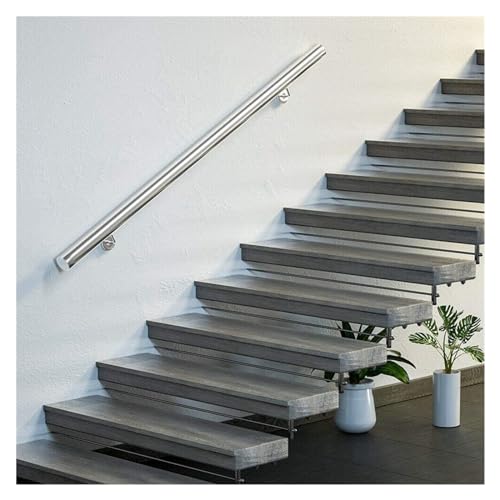 Anpassbares Edelstahl-Handlauf-Set for Innen- und Außentreppen – Längenoptionen von 1,6 bis 20 Fuß(4ft) von XUPBEHJO