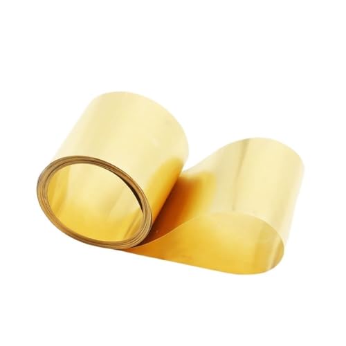 Premium H62 Messingfolien-Unterlegplatte – 1 m Länge, 0,01 bis 0,6 mm Dicke – Hochpräziser Messingstreifen for den individuellen Einsatz(0.5 * 25MM*1M) von XUPBEHJO